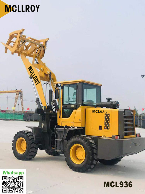 Articulated 2.5 Ton Wheel Loader , Compact Mining Front End Loader For Industrial
