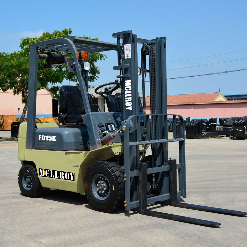 6° Mast Tilt Diesel Powered Forklift FD15 1220mm Fork Size