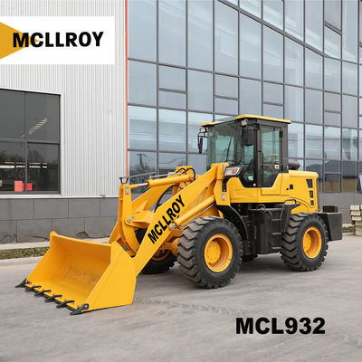Small Front End 2 Ton Wheel Loader 1.0m³ Bucket Capacity