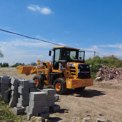 Small Construction 1.5 Ton Wheel Loader 3340 Kg Operating Weight Isuzu Alex