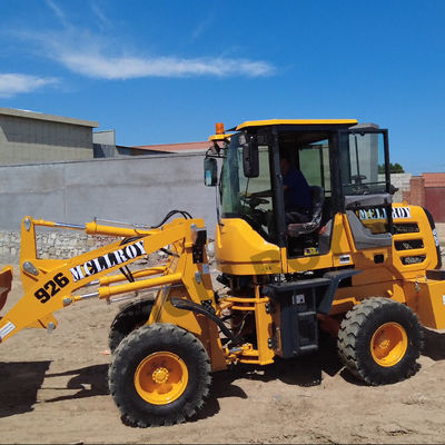 Small Construction 1.5 Ton Wheel Loader 3340 Kg Operating Weight Isuzu Alex