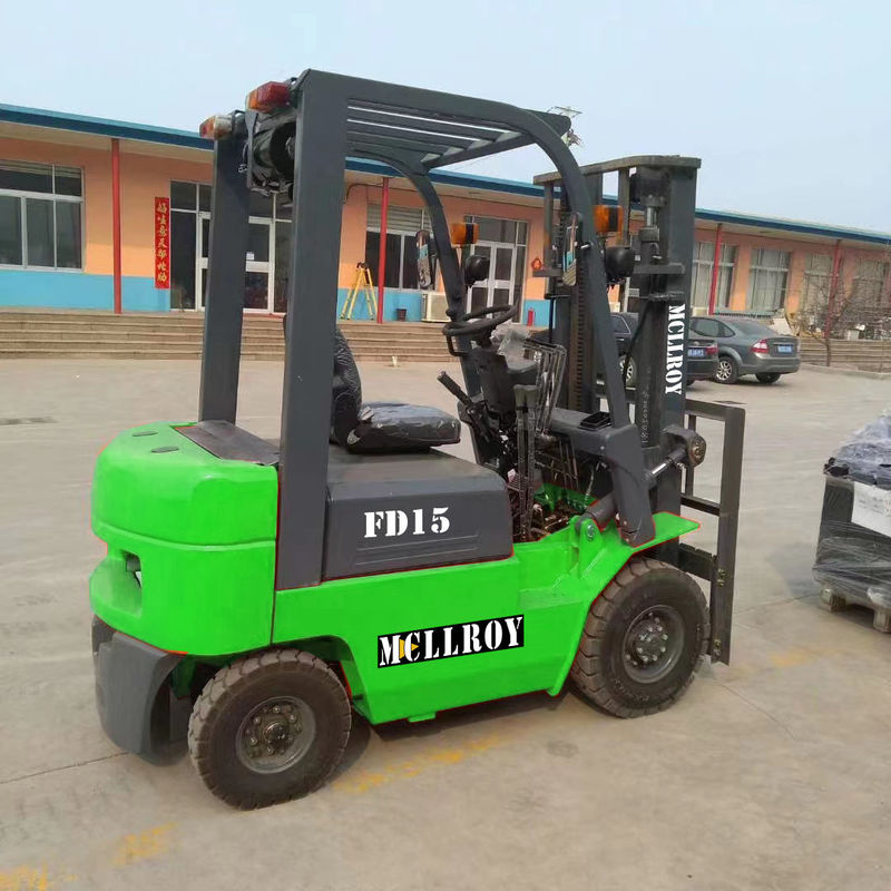 3 Meters Lift Height Diesel Counterweight Forklift FD15 Dynamic Load Sensing Hydraulic Steering System
